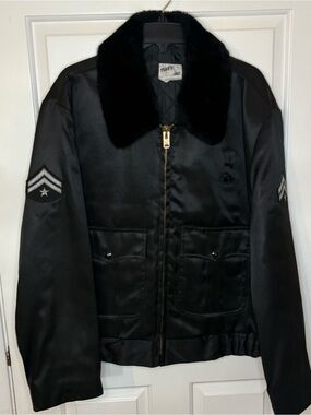Vintage Police Bomber Jacket
